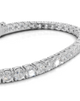 5.0 tcw LAB GROWN Tennis Bracelet ROUND 14K WHITE GOLD