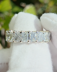 6.00 CTW RADIANT LAB GROWN DIAMOND ETERNITY WEDDING BAND