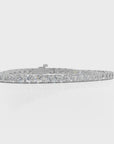 5.0 tcw LAB GROWN Tennis Bracelet ROUND 14K WHITE GOLD