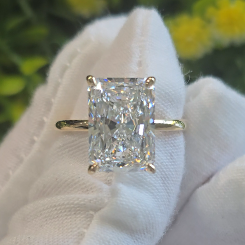 5.59 CTW RADIANT LAB GROWN DIAMOND SOLITAIRE ENGAGEMENT RING